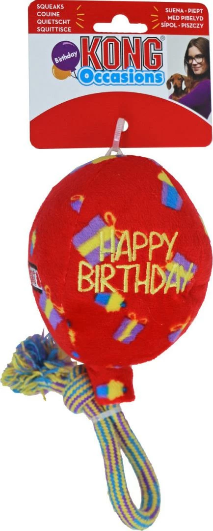 Kong Occasions Birthday Balloon Rood M 1 Kong Occasions Birthday Balloon Rood M