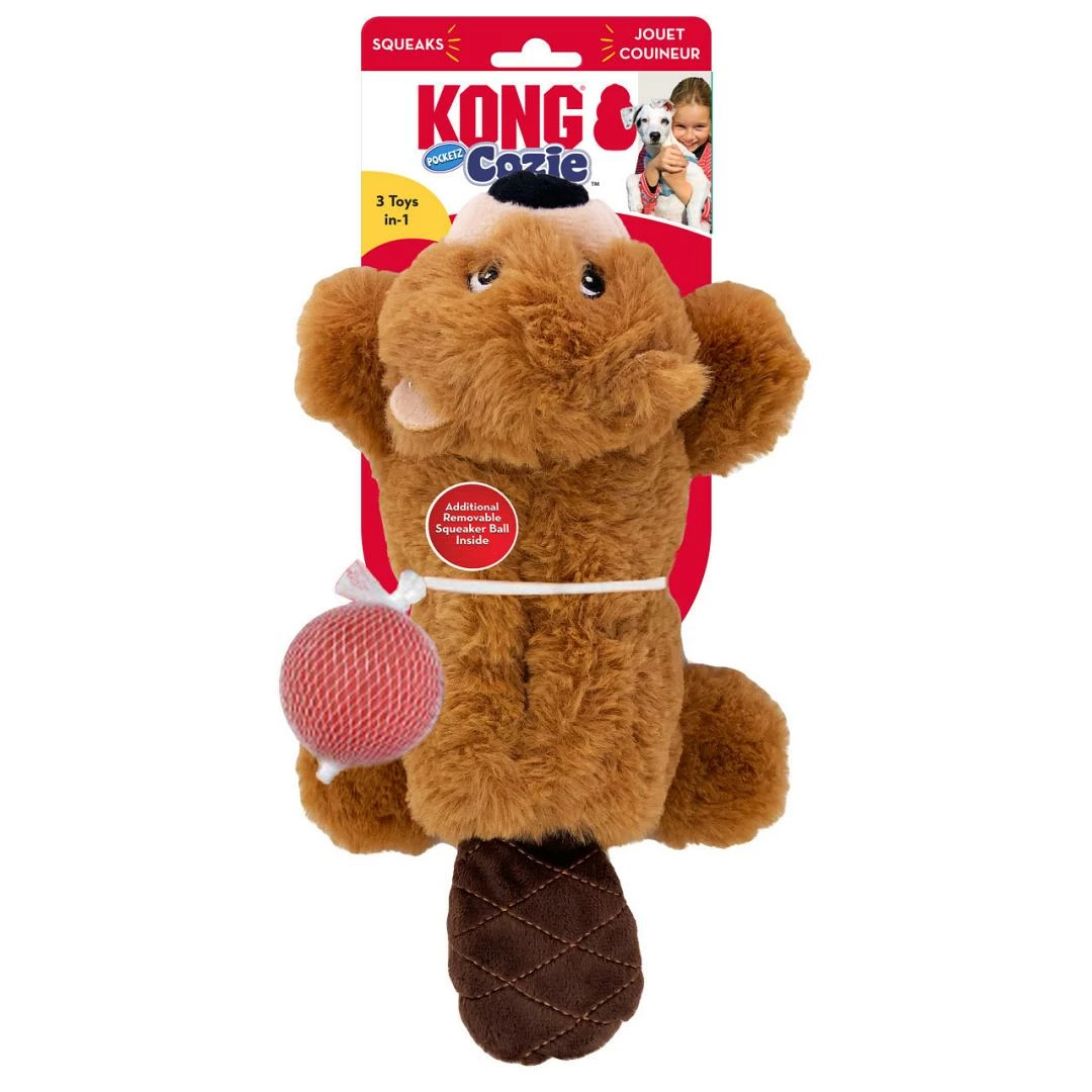 Kong Cozie Pocketz Beaver M 1 Kong Cozie Pocketz Beaver M