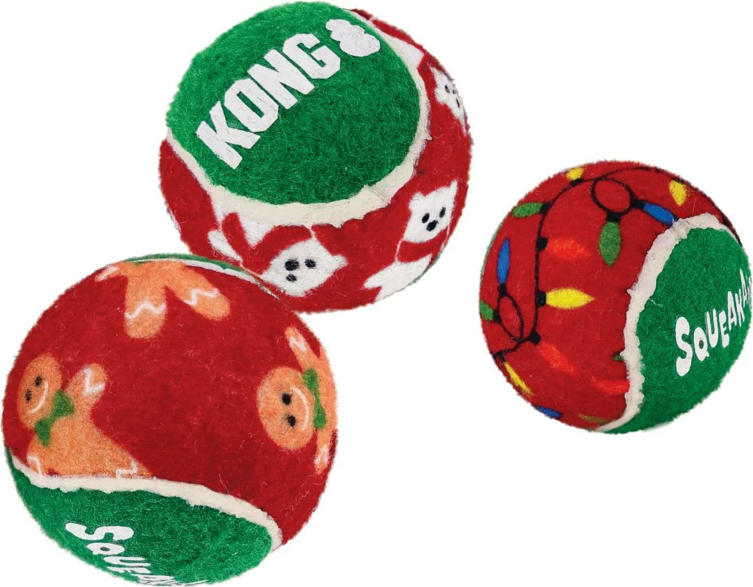 Kong Kerst Squeakair Balls M 6 St 1 Kong Kerst Squeakair Balls M 6 St