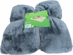Plaid Supersoft 2-zijdig Lichtgrijs/grijs -Goedkope DierenwereldXL winkel 0212182 a