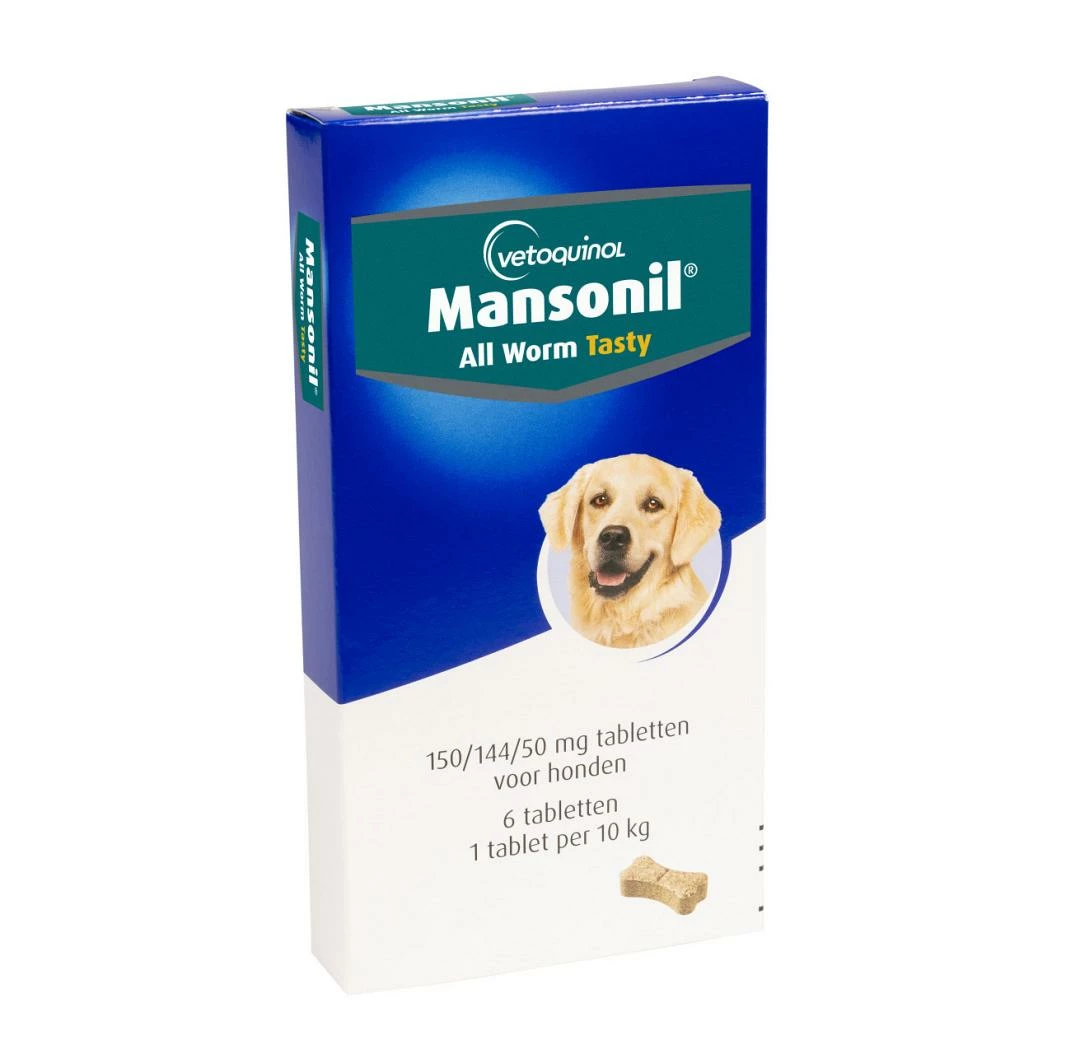 Mansonil All Worm Tabletten Hond 6 St 1 Mansonil All Worm Tabletten Hond 6 St