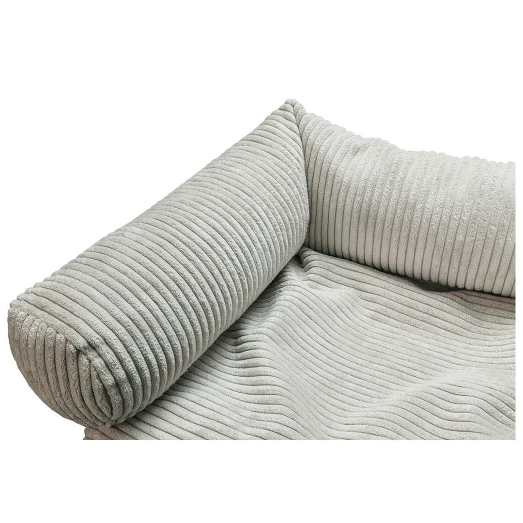 Designed By Lotte Bankkussen Ribbed Lichtgrijs 3 Designed By Lotte Bankkussen Ribbed Lichtgrijs - Afbeelding 3