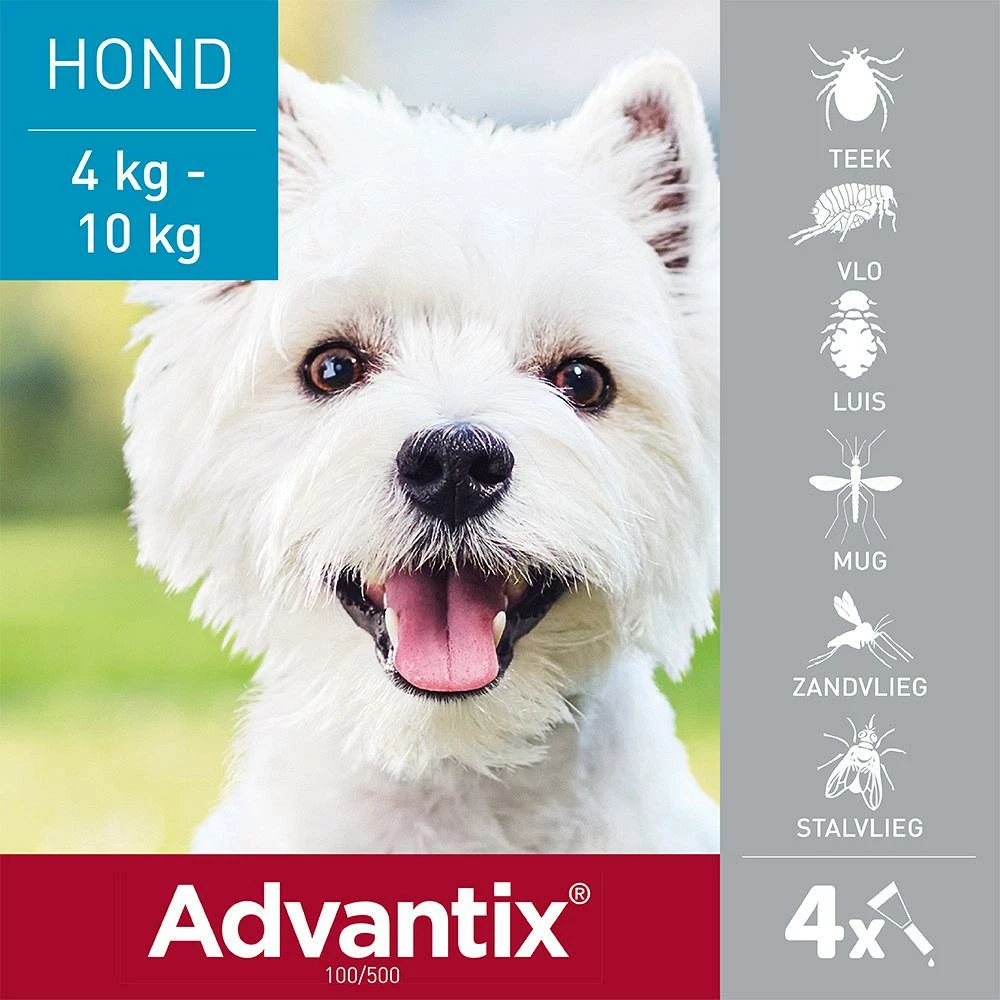 Advantix 100 4 Pipetten 2 Advantix 100 4 Pipetten - Afbeelding 2