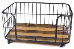 Lex & Max Hondenbank Metal Wire Basket Zwart 5 Lex & Max Hondenbank Metal Wire Basket Zwart -Goedkope DierenwereldXL winkel 7003 120 03