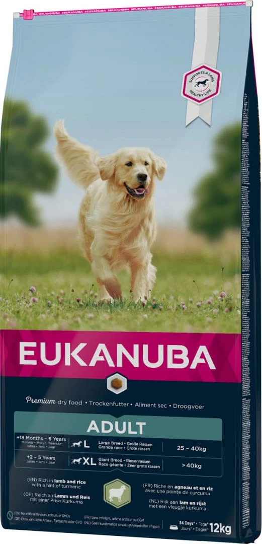 Eukanuba Hondenvoer Adult Large Breed Lamb & Rice 12 Kg 2 Eukanuba Hondenvoer Adult Large Breed Lamb & Rice 12 Kg - Afbeelding 2