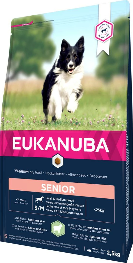 Eukanuba Hondenvoer All Breeds Mature/ Senior Lamb 2,5 Kg 2 Eukanuba Hondenvoer All Breeds Mature/ Senior Lamb 2,5 Kg - Afbeelding 2