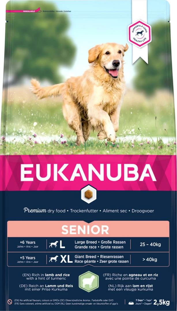 Eukanuba Hondenvoer Senior Large Lamb & Rice 2,5 Kg 1 Eukanuba Hondenvoer Senior Large Lamb & Rice 2,5 Kg