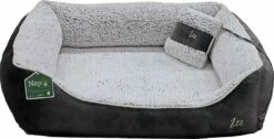 NapZZZ Hondenmand Divan Met Kussen Grijs/Wit -Goedkope DierenwereldXL winkel 8712901084707 a