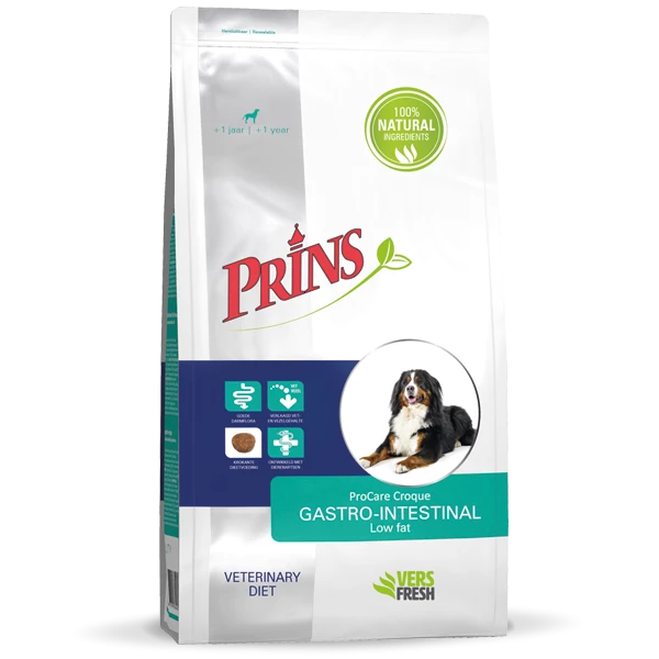 Prins Hondenvoer ProCare Croque Dieet Gastro-Intestinal 3 Kg 1 Prins Hondenvoer ProCare Croque Dieet Gastro-Intestinal 3 Kg