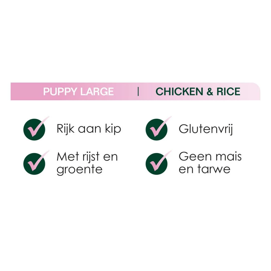 Premium Care Original Puppy Large Chicken & Rice 12 Kg 2 Premium Care Original Puppy Large Chicken & Rice 12 Kg - Afbeelding 2