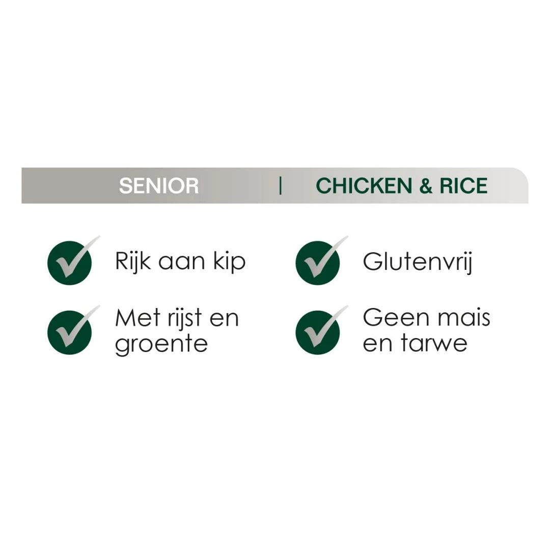 Premium Care Original Senior Chicken & Rice 12 Kg 2 Premium Care Original Senior Chicken & Rice 12 Kg - Afbeelding 2