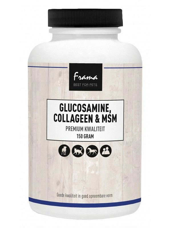 Frama Best For Pets Glucosamine, Collageen & MSM 150 Gr 1 Frama Best For Pets Glucosamine, Collageen & MSM 150 Gr