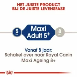 Royal Canin Hondenvoer Maxi Adult 5+ 15 Kg -Goedkope DierenwereldXL winkel royal canin maxi adult 5plus volwassen hond grote hondenrassen vanaf 5 jaar hero image 9