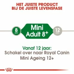 Royal Canin Hondenvoer Mini Adult 8+ 4 Kg -Goedkope DierenwereldXL winkel royal canin mini adult 8plus volwassen hond kleine hondenrassen vanaf 8 jaar hero image 9